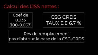 Calcul des IJSS versées en cas de maternité  paternité [upl. by Sirrep737]