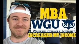 Western Governors University MBA Review Increased Income [upl. by Nnitsuj874]