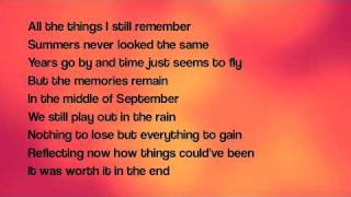 September lyrics By Daughtry [upl. by Sarad557]