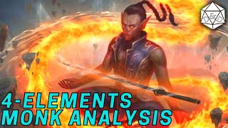 Complete Guide to Way of the Four Elements Monk Subclass  DampD 5e Deep Dive [upl. by Jacquenette555]