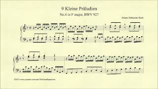 Bach Prelude in F major BWV 927 Piano [upl. by Htilil]