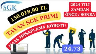 2024 Yılı Tavan SGK  Maaş Hesaplama Robotu Verileri İncelemesi [upl. by Mensch87]