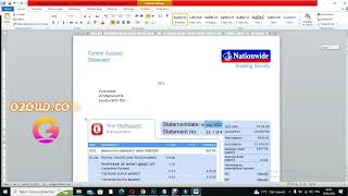 How To Edit Nationwide Bank Statement Template [upl. by Ciryl12]