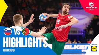 BEST PERFORMANCE of the tournament😨  Slovenia vs Portugal  Highlights  Mens EHF EURO 2024 [upl. by Amorita8]