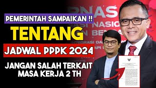 INFO JADWAL PPPK 2024 SERTA MASA KERJ NON ASN ‼️ [upl. by Anestassia]