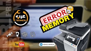 Error Memory konica minolta 🖨🖥😨 [upl. by Huberto]