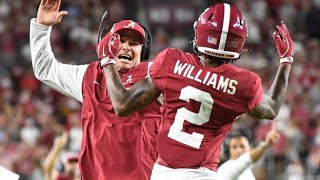 Ryan Williams Comes up With Viral TwoWord Message On Eye Black During Alabama vs Georgia Game [upl. by Patterson]