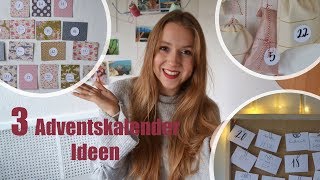 Last Minute Adventskalender selber basteln DIY  3 Adventskalender Ideen [upl. by Romine]