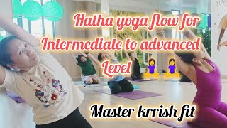 Advanced Level Hatha Yoga 🧘‍♀️🧘‍♀️ for full body strength and power 💪💪 [upl. by Odilia]