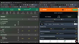 Como fazer arbitragemsurebet ao vivo sem software  Aula prática [upl. by Pyotr]