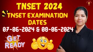 TNSET EXAM DATES UPDATES 2024 [upl. by Yenatirb]