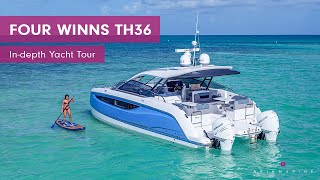 Four Winns TH36 Power Catamaran Walkthrough  The Ultimate Day Boat [upl. by Gaudette]