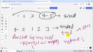 Search in Rotated Sorted Array LeetCode 33 full explanation step by step coding cpp dsa [upl. by Jessen]