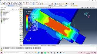 Abaqus CAE  Bolt screwing [upl. by Tavish]