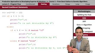From Basic Python to Genetic Algorithms \ L03 Program Flow [upl. by Eynobe]