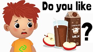 Do you Like Chocolate Milk Apple Juice  Ice Cream and Pickles  Preschool Songs amp Nursery Rhymes [upl. by Warrick945]