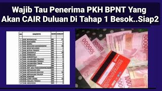 KABAR TERBARU PKH BPNT HARI INI PENERIMA PKH YANG AKAN CAIR DULUAN DI TAHAP 1 BESOK CEK NAMA ANDA [upl. by Daus823]