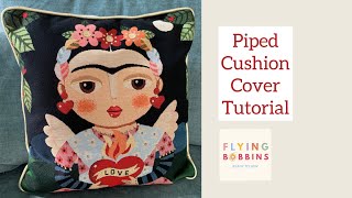 Piped Cushion Cover Tutorial [upl. by Chastain]