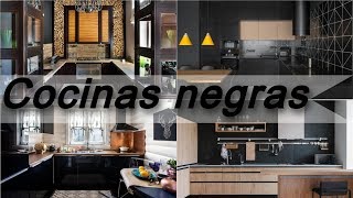 Cocinas 🍜 negras modernas  Ideas para cocinas [upl. by Garreth]