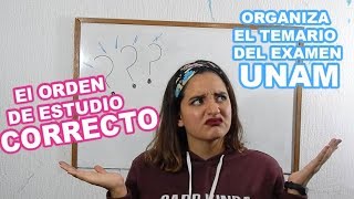 CÓMO ORGANIZAR LOS TEMAS DE ESTUDIO EXAMEN UNAM  Ele Silva [upl. by Sidalg]