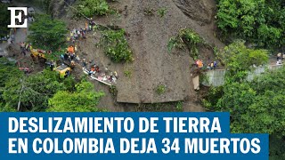 COLOMBIA  34 muertos por un derrumbe [upl. by Bricker940]