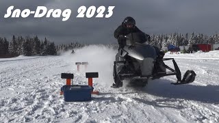 Snowmobile Drag Race  2023 [upl. by Prisca490]