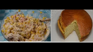 Salade composée riz thon et gâteau noisettes cookeo et extra crisp pour un repas complet [upl. by Nahej137]