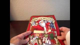 Night Before Christmas DIY fabric book from Hobby Lobby [upl. by Hahseram]