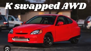 AWD Turbo K20a into a Honda Insight [upl. by Katinka866]