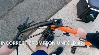 How to NOT Unfold a Brompton Bike [upl. by Enasus]