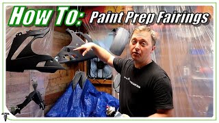 How to Paint Motorcycle Fairings pt2  Prep Sanding  Ride Rehab ep 15 [upl. by Denzil]