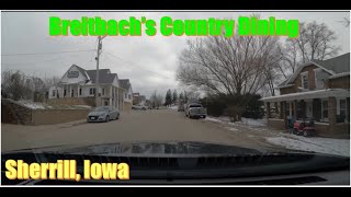 Driving from the Field of Dreams in Dyersville IA to Breitbachs Country Dining in Sherrill IA [upl. by Drusie]