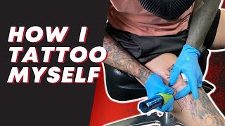 Tattooing Yourself For Beginners [upl. by Llehsar]