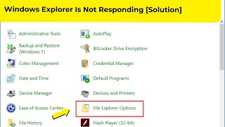 Windows Explorer Is Not Responding Solution [upl. by Eanahc306]