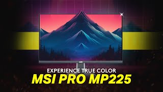 MSI PRO MP225 215quot 100Hz IPS FHD Monitor [upl. by Dierolf677]