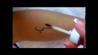 DIY Temporary Tattoo Tutorial [upl. by Nahallac]