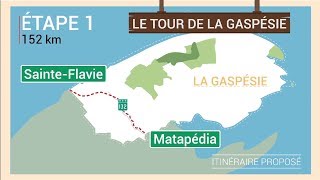 Le tour de la Gaspésie  Étape 1 de SainteFlavie à Matapédia  Québec maritime [upl. by Anihc]