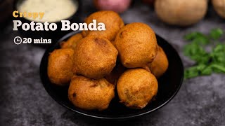 Crispy and Delicious Potato Bonda Recipe  Easy Snack Recipe  Cookd [upl. by Alamac]