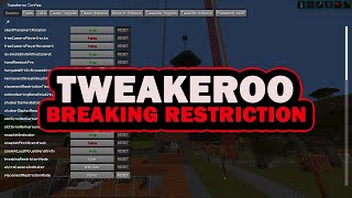 Tweakeroo Breaking Restrictions  Minecraft Mod [upl. by Eelanna231]