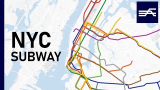 Evolution of the New York City Subway 18682020 geographic map [upl. by Abramson]