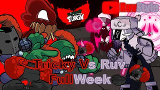 FNF Ruv Vs Tricky  Full Week Premiere Mod [upl. by Nueoras]