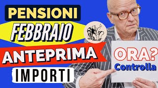 PENSIONI FEBBRAIO ARRIVATE⁉️ ANTEPRIMA IMPORTI GIÀ VISIBILI❓ Controlla ora ma [upl. by Saberio480]