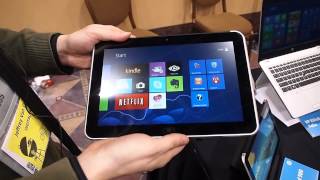 HP ElitePad 900 tablet hands on [upl. by Neerol343]