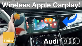 How To Setup Wireless Apple CarPlay  Audi Vehicles [upl. by Rochell]