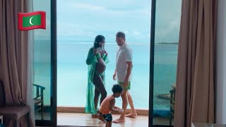 OUR HOTEL ROOM TOUR IN MALDIVES 🇲🇻🥰 [upl. by Donahoe585]