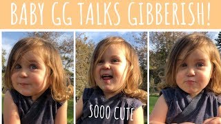 Cute Baby GG Talks GIBBERISH [upl. by Tserrof]