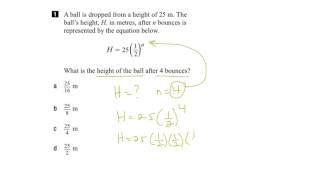 EQAO Grade 9 Academic Math 2016 Question 1 Solution [upl. by Atinaj]