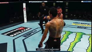 Max Holloway vs Kattar No Look punch  with some ultra instinct [upl. by Ijnek]