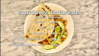 Sourdough Flatbreads Discard Recipe [upl. by Htennek]