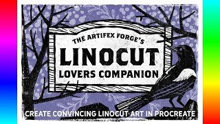 Procreate Brush Pack Linocut Lovers Companion  Procreate [upl. by Eelta]